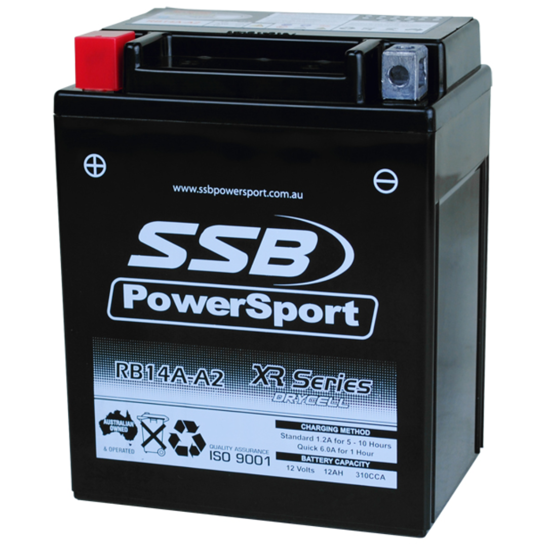 SSB RB14A-A2 XR Series Motorcycle Battery - Signature Batteries