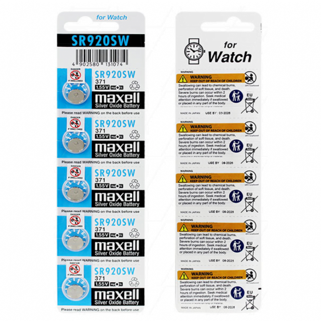 Maxell SR920SW-BP5 Silver Oxide Battery - Signature Batteries